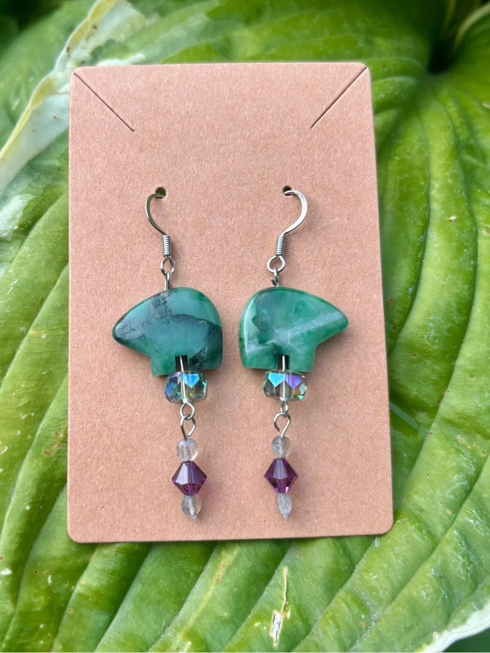 Handcrafted, fetish bear earrings. - Picture 6 of 11